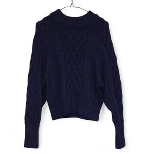H&M Purple Chunky Cable Knit Sweater
